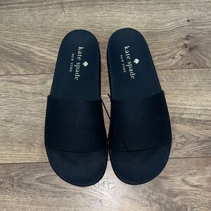 Kate Spade Black Slide Sandals